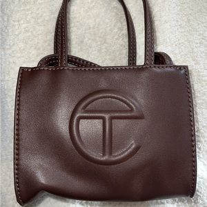 Small Chocolate Telfar Shopping Bag
